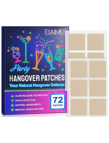 Vitamin B12 Anti Hangover Patch - Natural Defense - Wake Up Refreshed & Enjoy Unforgettable Nights