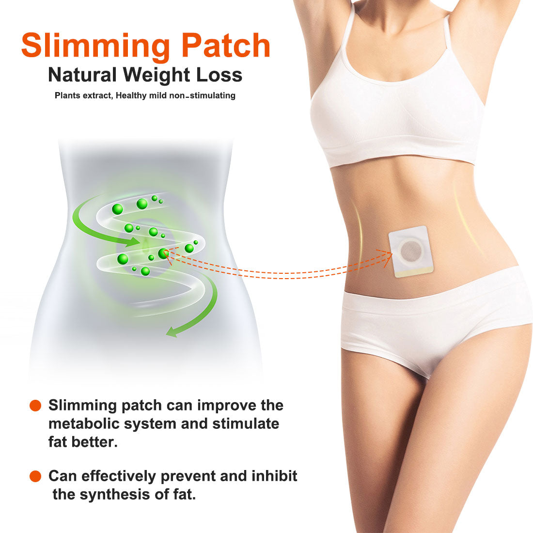 Weight Lose Burning Fat Patches Body Shaping Slim Stickers Weight Loss Magnet Belly Slimming Patch