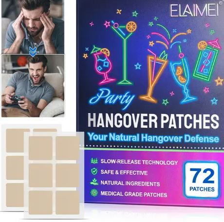 Vitamin B12 Anti Hangover Patch - Natural Defense - Wake Up Refreshed & Enjoy Unforgettable Nights